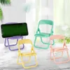 New Portable Mini Mobile Phone Stand Desktop Chair Stand 4 Color Adjustable Macaron Color Stand Foldable Shrink Decoration