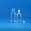 100 Takım / Grup 30ml PET Plastik Damlalıklı Şişeler Çocuk Korumalı Uzun İnce Tip e Sıvı Buhar Vapt Suyu e-Sıvı 30 ml Ruqwk