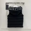 Krage stand-up väst herrar och kvinnor nfc aaa kvalitet märke gilet casual street gilets designer puffer huva ner jackor man ytterkläder vinter rockar storlek brs s