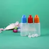 100 uppsättningar/parti 15 ml plastdropparflaskor barnsäker lång spets pe säker för e flytande ångvapt juice e-vätska 15 ml ahahv
