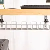 Badrumshyllor under Table Storage Rack Cable Management Tray Desk Socket Holder Wire Organizer 230625