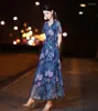 エスニック服サンドレスサマーマキシドレス女性半袖ファッションセクシーvネックフローラルプリントシフォンパーティーホリデーロングドレスボヘミア