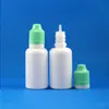 100 uppsättningar/parti 30 ml plastdroppar vita flaskor manipulerar tydligt barn dubbel bevis lockar långa tunna nålspetsar e cig vätska 30 ml djsvv