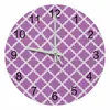 Zegary ścienne fioletowe marokańskie geometrię świetliste wskaźnik