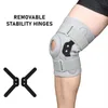 Pads 1 pc knie brace met dubbele metalen zijstabilisatoren Knie Pad Ondersteuning verstelbare patella beschermer artritis gewrichtspijn sportwacht