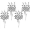 Fleurs décoratives 12 Pcs Noël Imitation Baies Artificiales Decorativas Para Sala Coupe Mousse