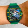 Orologi meccanici automatici Orologi da polso sportivi Polso da uomo RM Orologi Richarmill Serie uomo Rm 6702 Orologio ultra sottile completamente cavo WN-706R