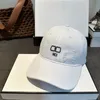 Projektant Mens Casquette Fashion Baseball Cap luksusowy bawełniany kapelusz damski swobodny chłodne czapki b litera czaszka sunhat wizjerze kubki kulkowe 236263c