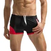 Ubrania spodnie pływackie dla mężczyzn Patchwork seksowna bielizna nylon spandex na plaży Surfing spliced ​​bokser bokser