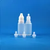 100 Pcs 1/2 OZ 15 ML Flacons compte-gouttes en plastique Inviolable Voleur Preuve Liquide E CIG Liquide HUILE Jus 15 mL Fwhmo