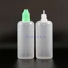 100ML 100 Pcs/Lot LDPE Plastic Dropper Bottles With Child Proof Safety Caps & Tips Squeezable Long nipple Tfmtd