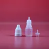 5-ml-Tropfflaschen aus LDPE-Kunststoff mit manipulationssicheren Verschlüssen. Diebsichere, dünne Nippel. 100 Stück. Tqsfd