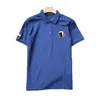 Mens design T-shirt 60320 polo Printemps Eté Couleur Manches Tees Vacances Broderie Manches Courtes Impression Tops 4 couleurs M-3XL