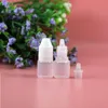 100pcs 2ml ldpe peプラスチック製のドロッパーボトルを改ざんされた校正キャップ