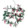 Decorative Flowers Wide Application 2 Styles Christmas Garlands Small Berries Artificial String For Wedding