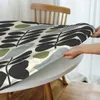 Nappe Multi Tige Oiseaux Nappe Ronde Élastique Oilproof Orla Kiely Couverture Scandinave pour Cuisine 230626