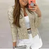 Women's Jackets STYLISH LADY Sparkly Sequin Jacket 2023 Autumn Women Long Sleeve Gold Silver Cardigan Street Club Shiny Glitter Coat