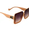 Wholesale of Fashionable trendsetter tawny F-letter large square women's Sunglasses sunglasses