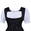 Party Dresses Women's Oktoberfest Costume Bavarian Beer Girl Drindl Tavern Maid Dress Costumes For Halloween Carnival