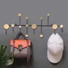 Hooks Rails Gold Black Wall Hook Storage Nordic Creative Entrance Key Hanger Home Decoration Hanging Fitting Room Clothes Coat 230625