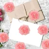 Fleurs décoratives 100 Pcs Mini Rose Head Brides Bouquets Mariage DIY Fleur Artisanat Table Décor