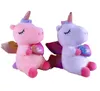 Wholesale Love Angel Unicorn furry toys Children's games Playmate holiday gift Room decorations