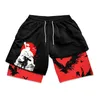 Shorts pour hommes Anime Berserk 2 en 1 Gym pour hommes Compression athlétique active 5 pouces Séchage rapide Stretchy Training Fitness Workout 230625