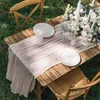 Bordslöpare 10st 6/10ft rosa ostdukbord Runner Boho Wedding Gaze Table Runner Dining Table Decoration för mottagning Bridal Party 230625