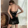 Women's Sleepwear 2023 Sexy Lace Nightdress Women Erotic Lingerie Temptation Pajamas Backless Thin Section Mini Skirt