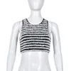 Ny sexig Vest Fashion Hot Style Stripe Contrast Tank Top Womens kläder för 2023