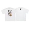 2324 HUMAN MADE Men's T-Shirts Cartoon Tiger Flying Duck Panda Dog Printed Cotton Short Sleeved T-shirts for Men Women