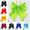 Женщины Bowknot Bow Tie Girls Dress Bowknots String Галстуки Рубашки из полиэстера Галстук-бабочка Сплошной цвет Свадьба Аксессуары для одежды TH0331