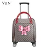 Kleine Vrouwelijke Boarding Trolley Tas Lichtgewicht Draagbare Reiskoffer 16 Inch Student 0626-222-23