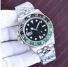 Mens Watches Original Box 126715 40mm Ceramic Bezel Calendar Black Dial Rose Gold Stainless Steel Bracelet Luxury Watches
