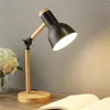 Table Lamps Suitable For All Plugs Nordic Wood Lamp Bedroom Bedside Kids Children Office Reading Study Adjustable Desk