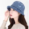 Baretten College Style Young Lady Bucket Hat Panama Female Fishing Sun Outdoor Casual All Match Dames Rolrand