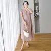 ドレス8237＃2022夏の韓国のファッションマタニティロングドレスエレガント妊婦のためのゆったりとした服