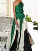 Sukienki swobodne Yeuzsi Fash Modna Elegancka elegancka sukienka na imprezę 2023 Summer bez rękawów A-line maxi dla kobiet