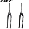 Forcelle per bici forcella in carbonio 29er Forcella MTB in carbonio forcella per bicicletta perno passante affusolato 15mm bicicleta mountain bike 29 corsa disco forcella per bici usata 160mm 230626