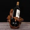 TABLETOP VIN RACKS Creative Crafts Harts Red Wine Holder Frame Dolphin Room Decoration Cattle Porslin Djurfigurer 230625