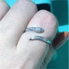 Lab Diamond Promise Ring 925 Sterling Silver Engagement Wedding Band Rings for Women Bridal Jewelry Gift