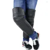 Motorcycle Armor MoFlyeer Leather Wool Unisex Knee Pads Warm Winter Riding Cold Windproof Electric Bike