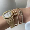 Berömda märkes nagelarmband grovt och smal utgåva med diamantpläterad 18k rosguld populär design mode ljus lyxpar för män kvinnor