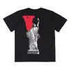 Summer Mens T-shirts Statue of Liberty Torchbearer Red Big V Co Märke Street Loose Short Sleeve Men's and Women's T-shirt Tees T-shirt Par Top Clothing Pullover