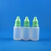 100 Pcs 20ML Plastic Dropper Bottles Tamper Proof Evidence Long-Thin Needle Tip E CIG Liquid Liquide OIL Juice Vapor 20 mL Fpeul