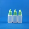 100 Pcs 20ML 플라스틱 Dropper 병 변조 방지 증거 긴 얇은 바늘 팁 E CIG 액체 Liquide 오일 주스 증기 20 mL Fpeul