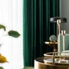 カーテンファッションダークグリーンブラックアウトベートカーテンリビングルームベッドルームの窓ドレープパネルデコレーションソリッドカラー厚い