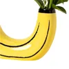 Vases Banana Vase Eclectic Unique Banana Resin Vase in Yellow Flower Arrangements desktop vase decoration living room home decoration 230625