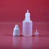 20 ML LDPE Plastic Druppelflesjes Met Tamper Proof Caps Tips Veilig e Sigaret Vloeistof Squeeze dunne tepel 100 stuks per lot Wffxm