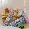 Ensembles de literie Japon Style Plaid Pattern Housse de couette Queen Doux pour la peau Coton lavé Home Textile Linge de lit Quilt 230625